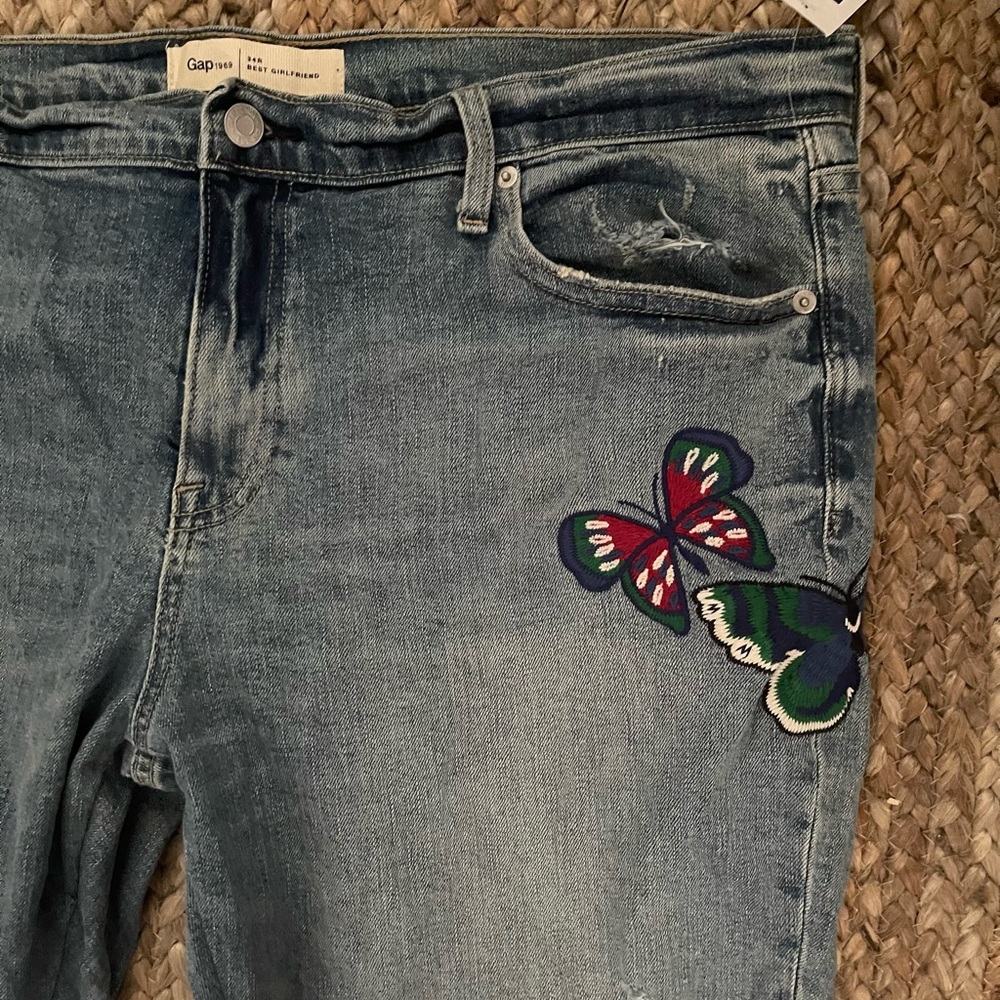 Gap 1969 embroidered jeans